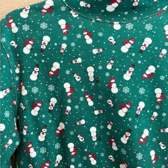 Holiday Christmas snowman mockneck - Picture 2 of 5